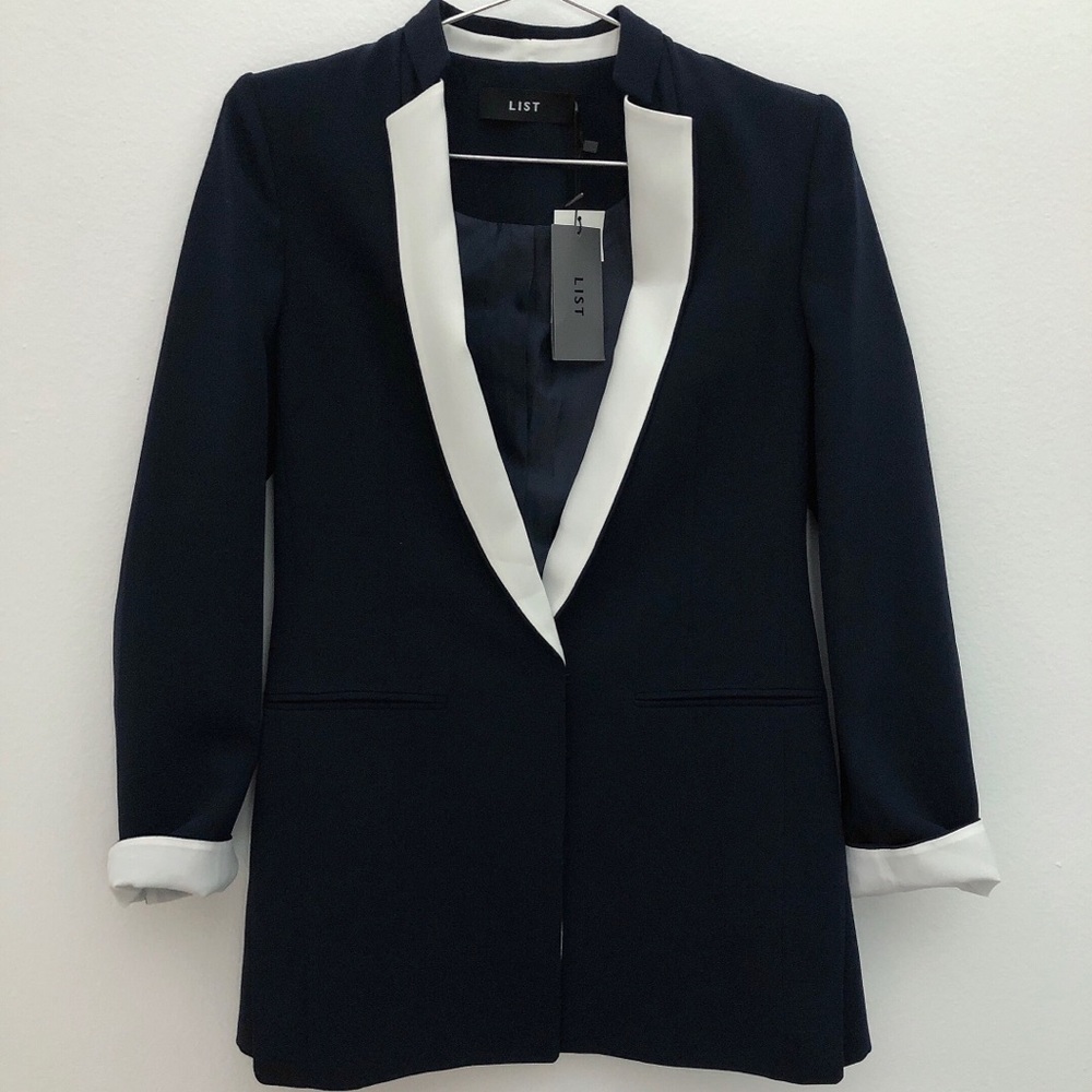 Two Tone Blazer Jacket